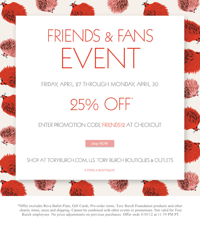 Tory burch promo outlet code july 2019