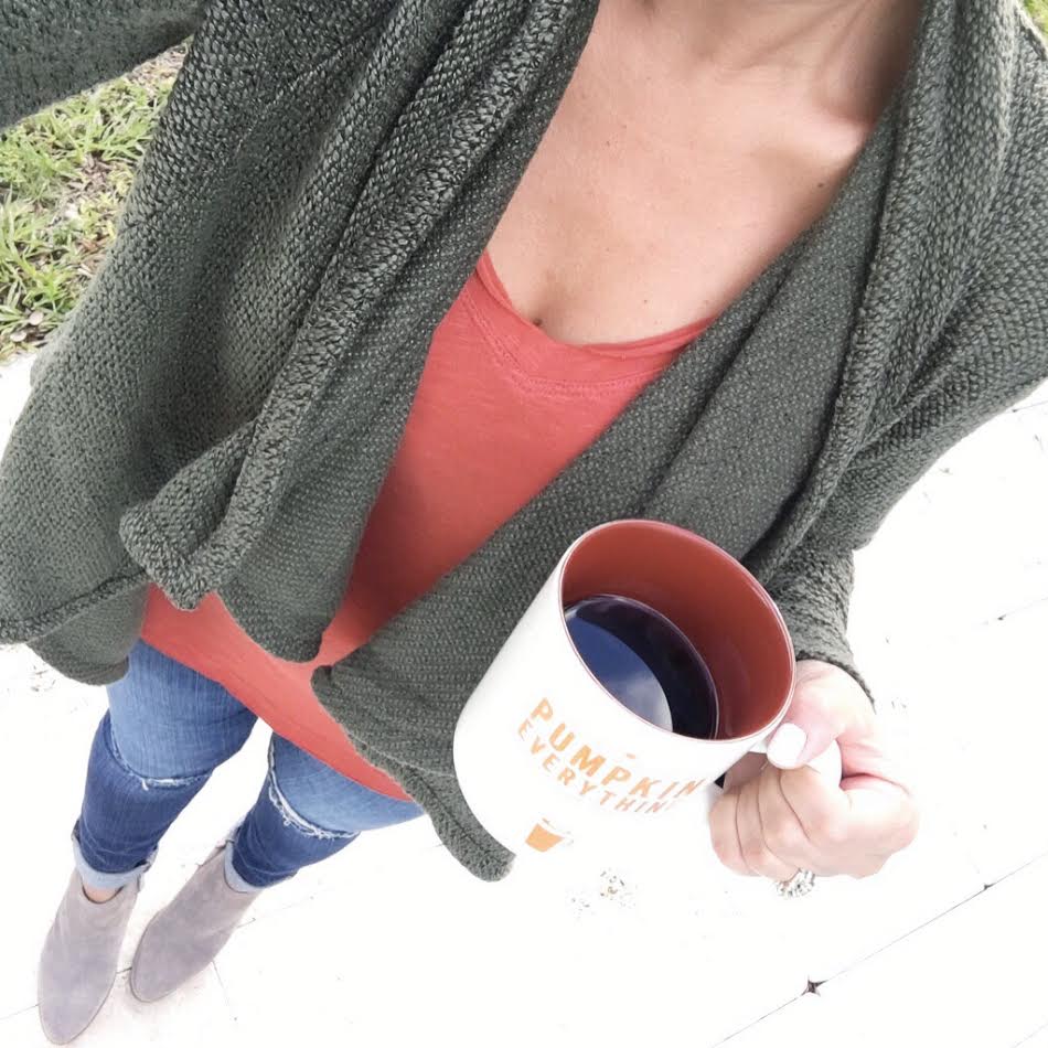 cozy cardigan for fall