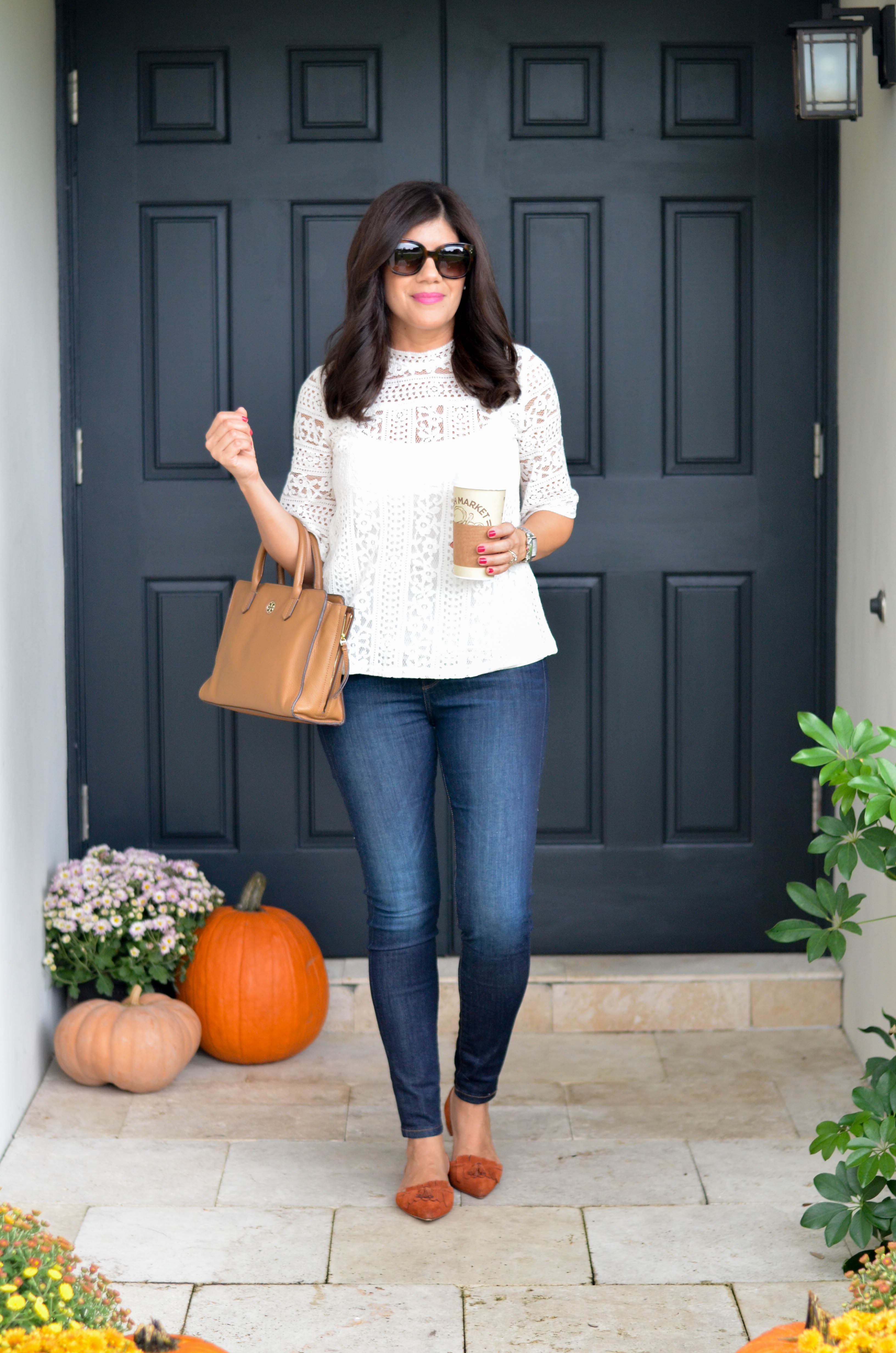 floral lace top