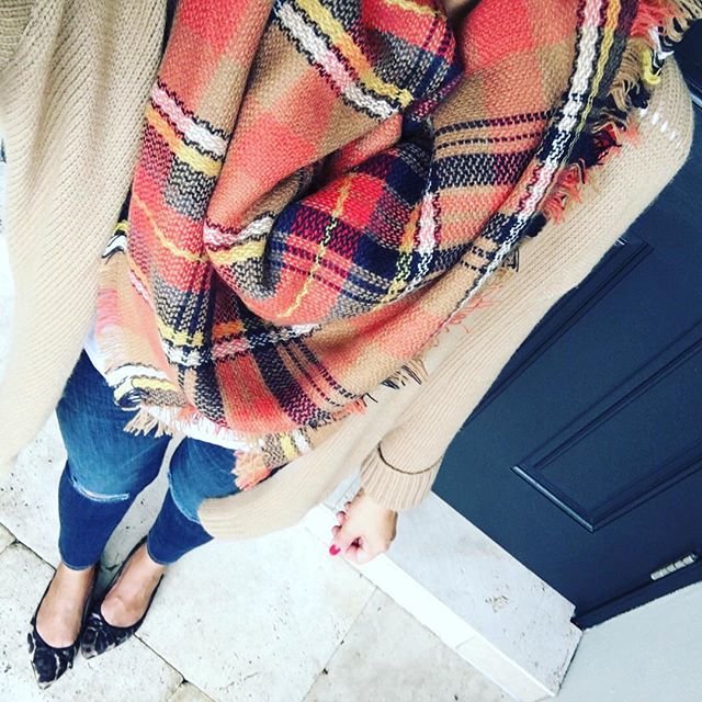 autumn plaid scarf