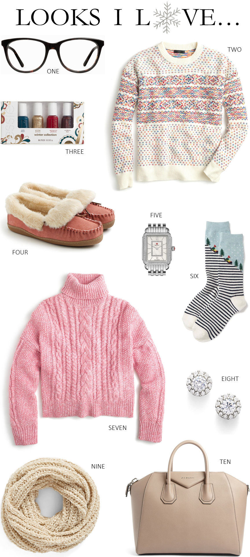 blush Christmas outfits