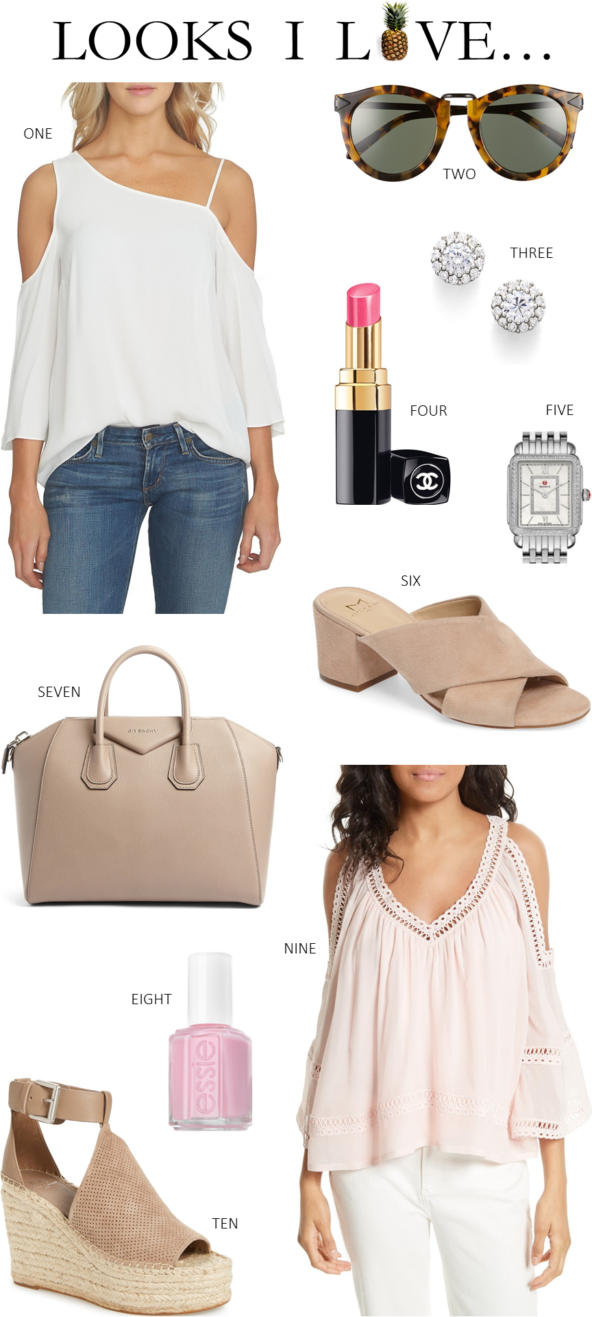 rebecca minkoff cold shoulder tops