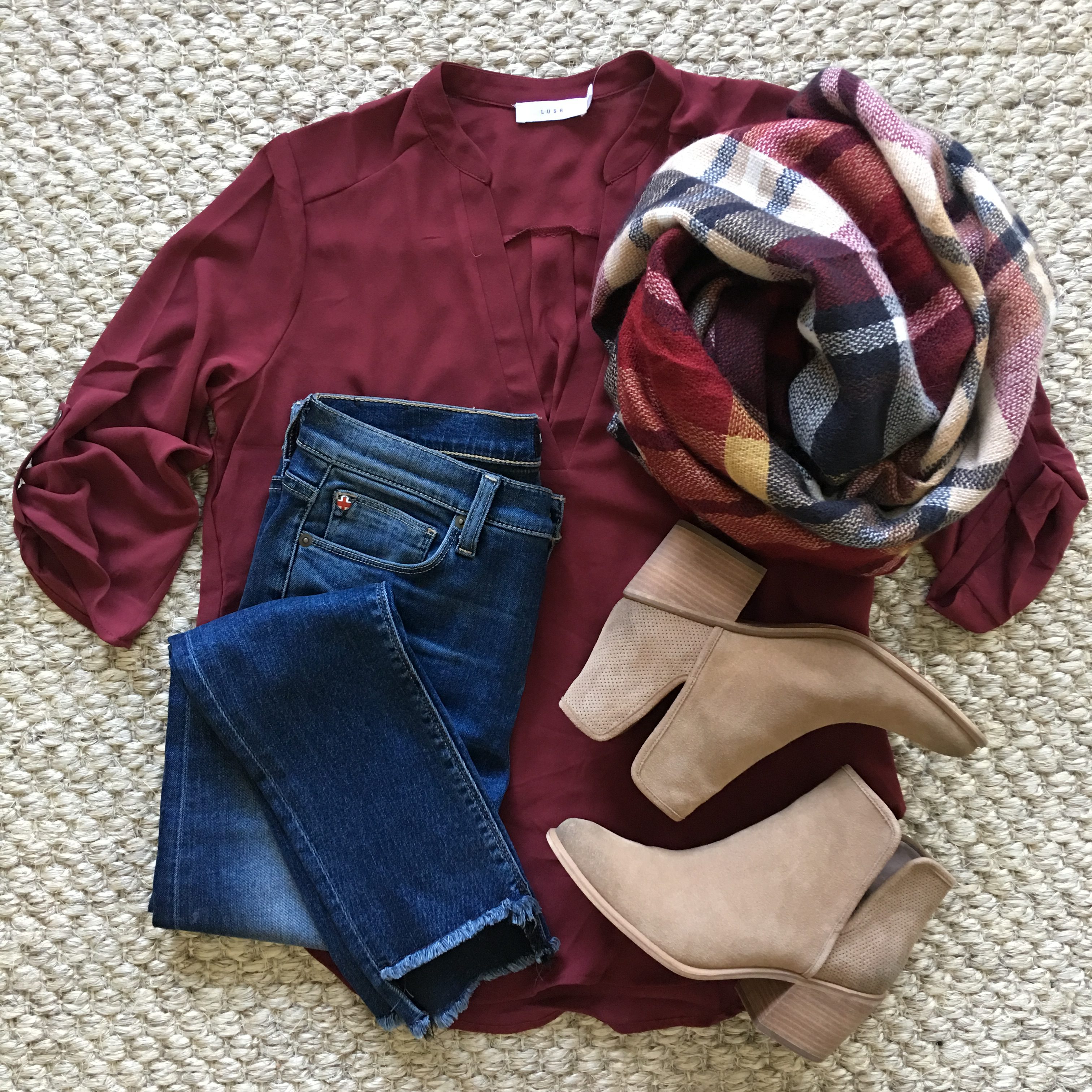 nsale Lush top and scarf