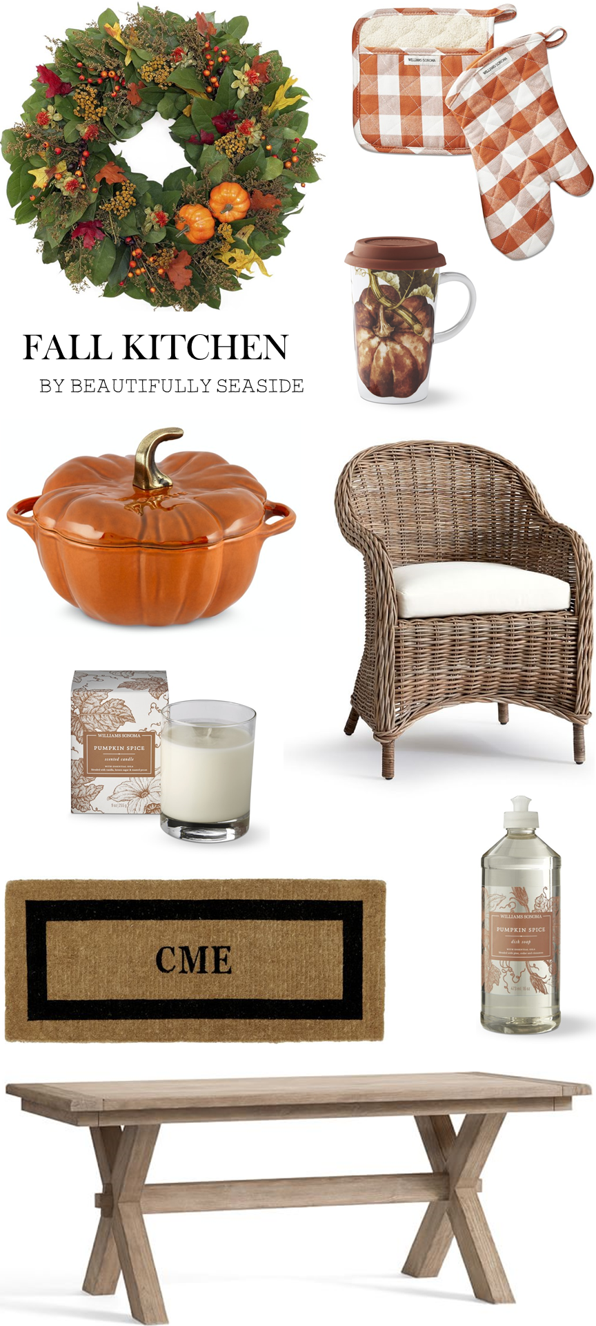fall kitchen furniture and accessories