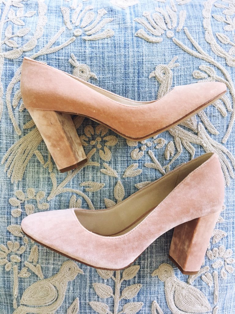 stacked heel pump NSALE