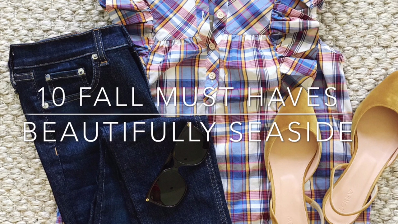 Lifestyle blogger Desiree of Beautifully Seaside shares 10 fall must haves in the form of outfits