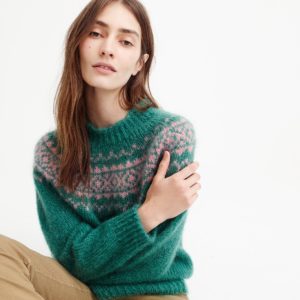 Harley of Scotland™ for J.Crew Fair Isle sweater in mohair