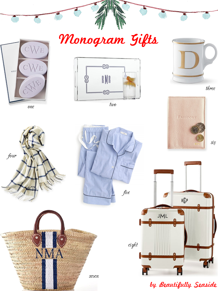Holiday Gift Guide // Monogram Gifts