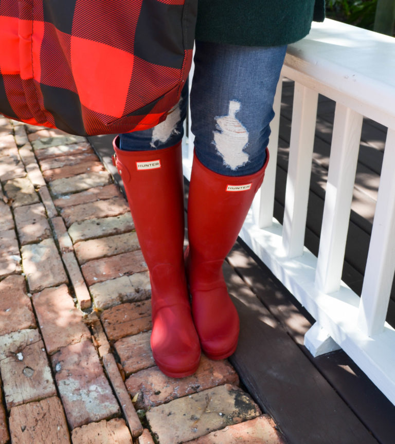 Red Hunter Boots