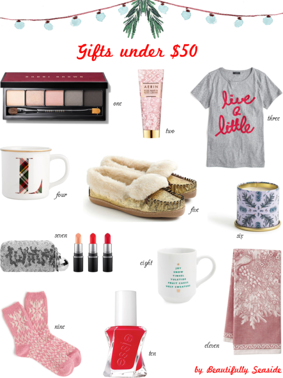 HOLIDAY GIFT GUIDE UNDER $50 - Beautifully Seaside