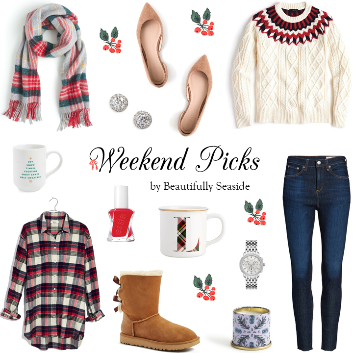 Christmas plaid and fair isle