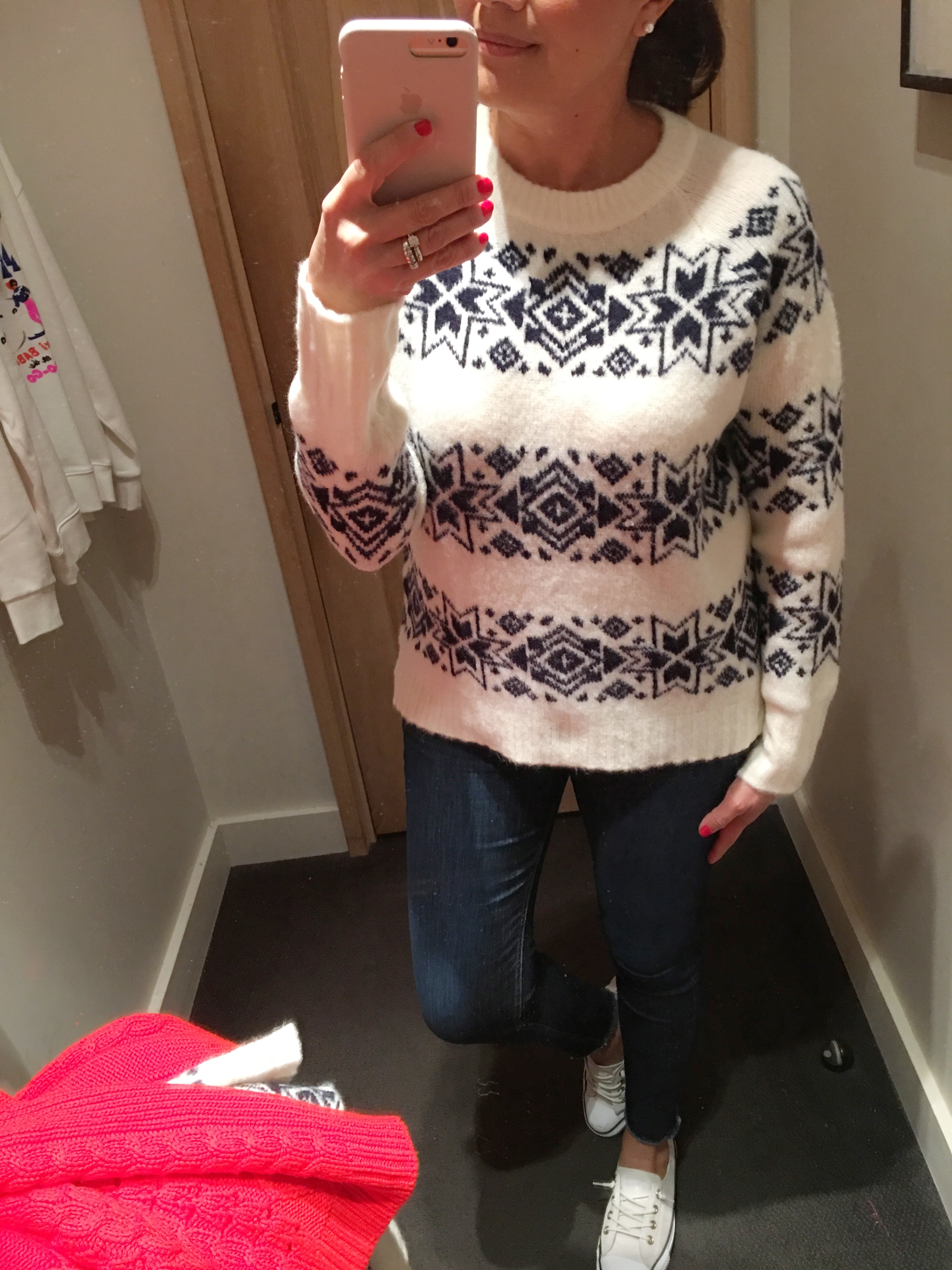 J.Crew fair isle striped sweater