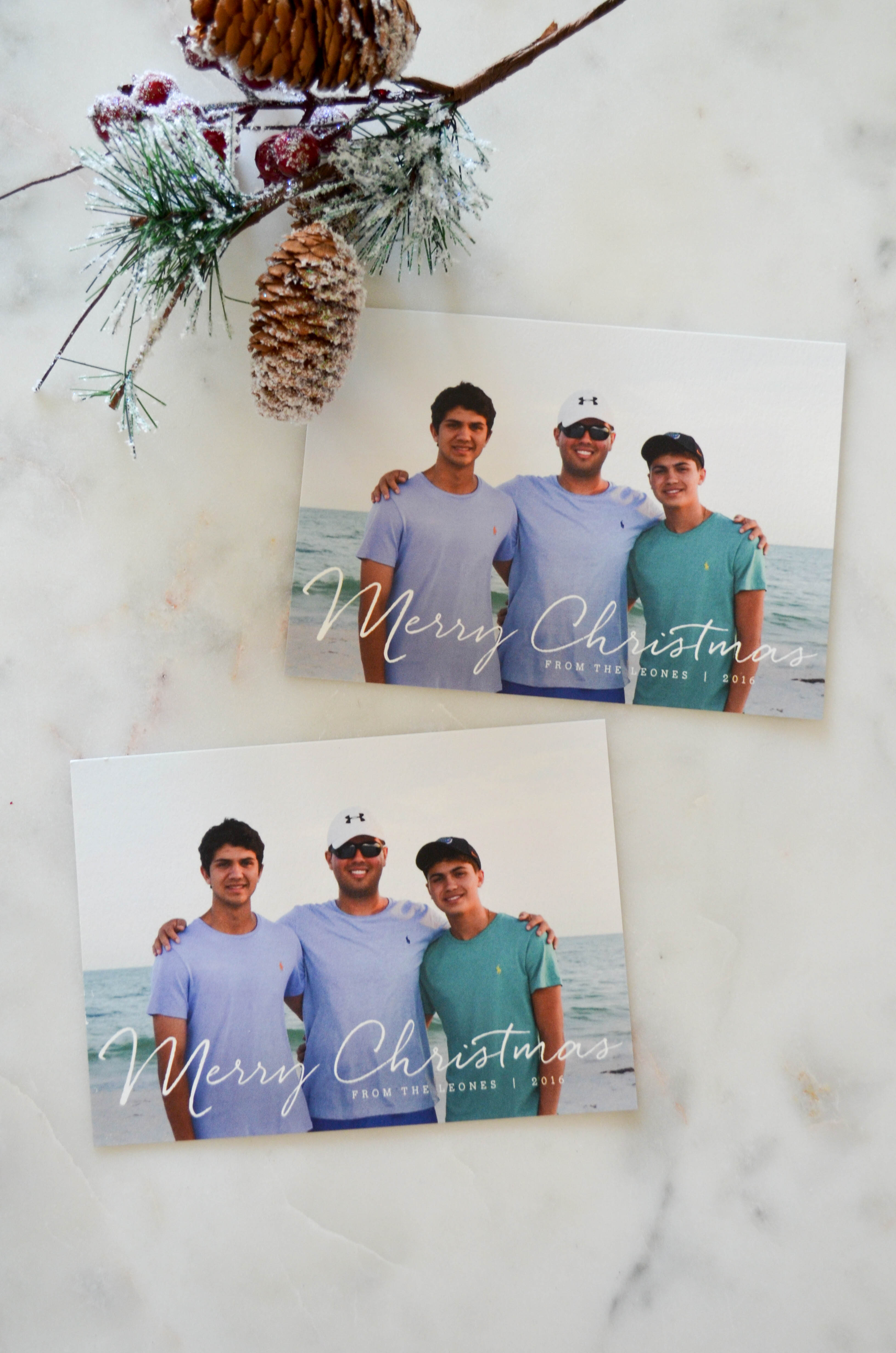 Christmas photo cards with Minted