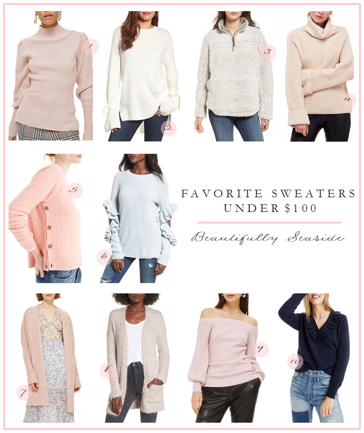 FAVORITE SWEATERS UNDER $100 - Beautifully Seaside