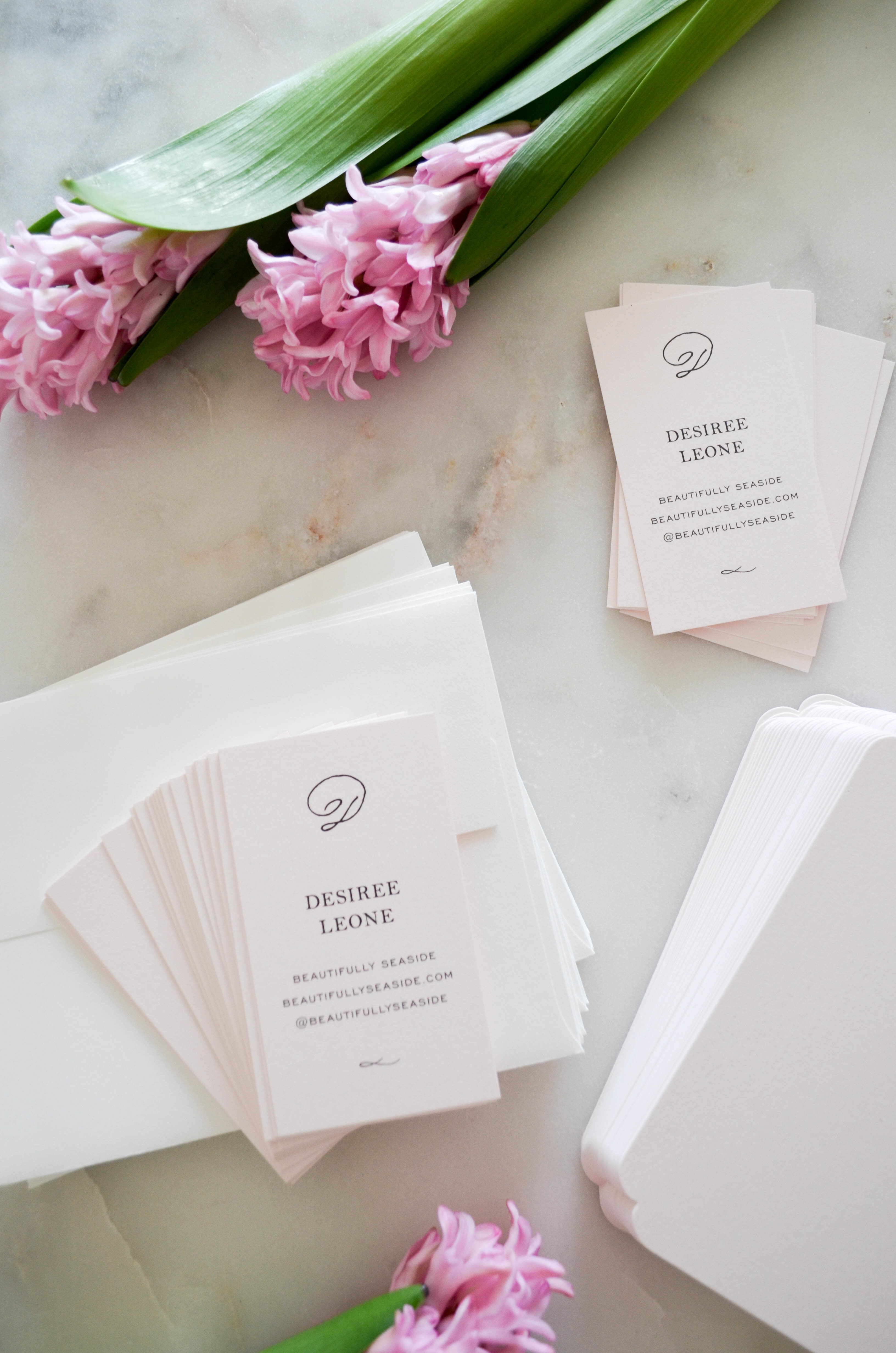 Beautifully Seaside's pretty business cards and stationery with Minted