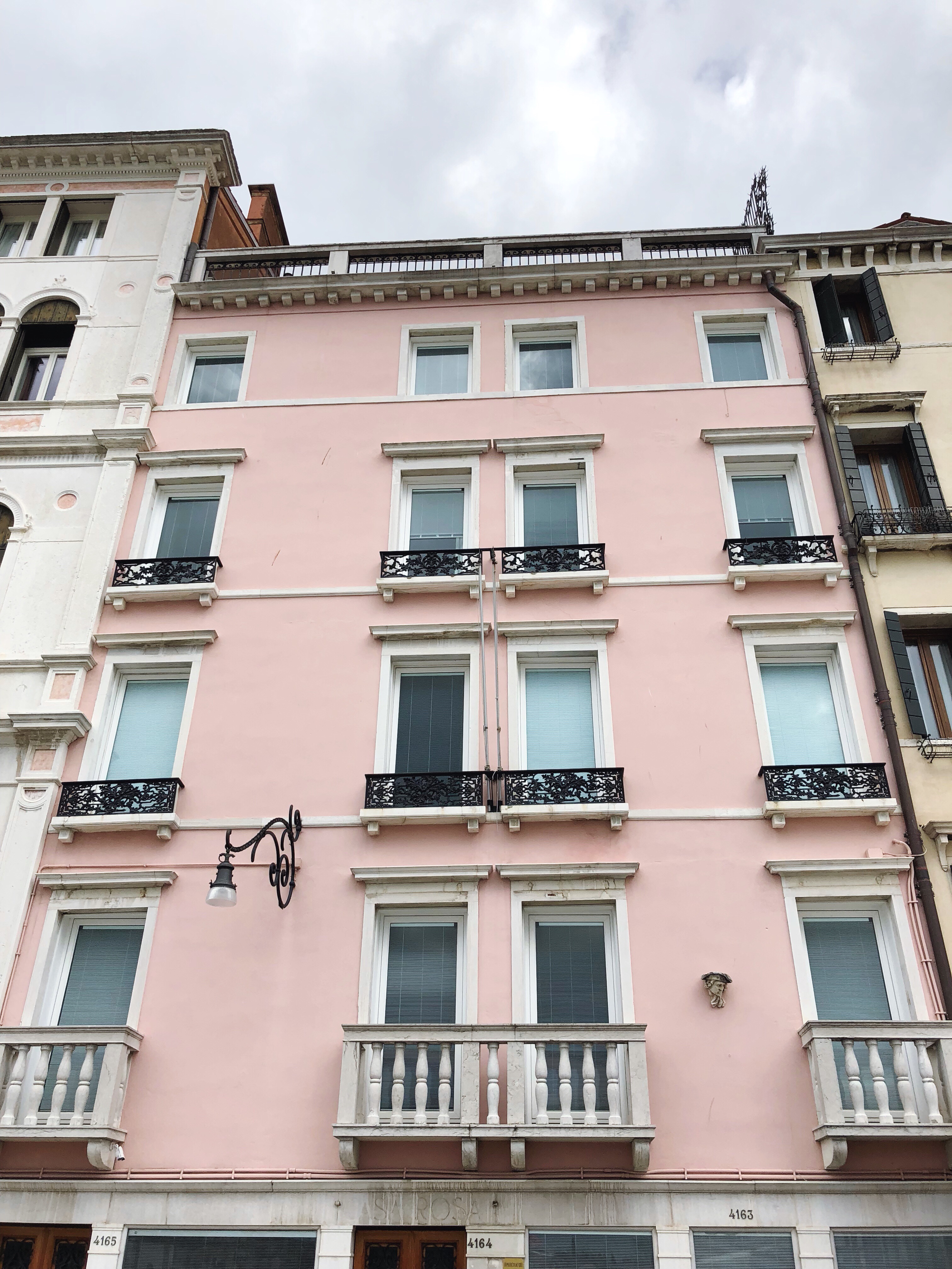 pink building in Venice Beautifully Seaside