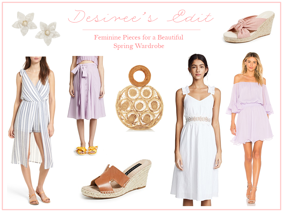 FEMININE PIECES FOR A BEAUTIFUL SPRING WARDROBE