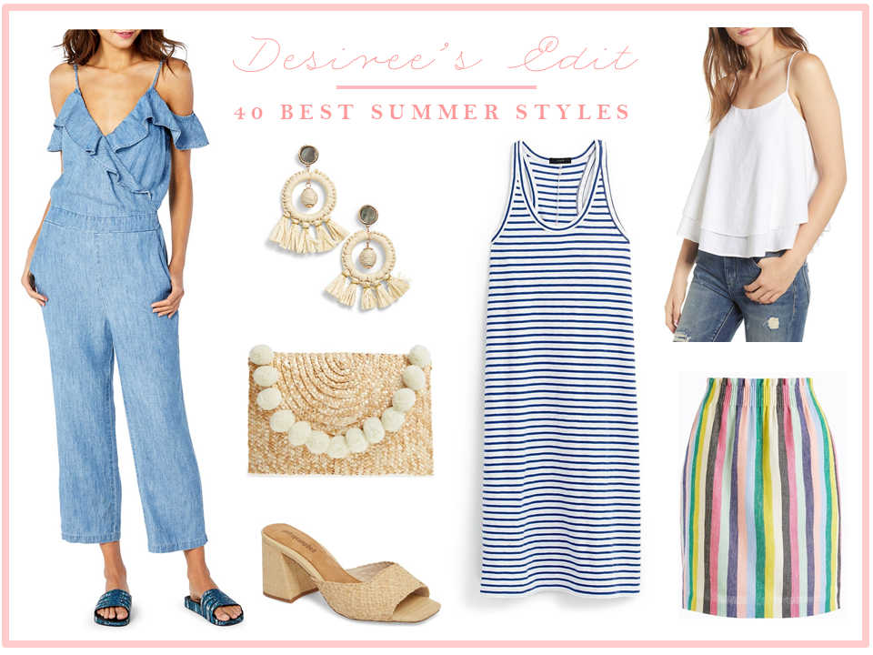 Lifestyle Blogger, Desiree of Beautifully Seaside, shares this week's 40 Best Summer Styles and Outfit Ideas