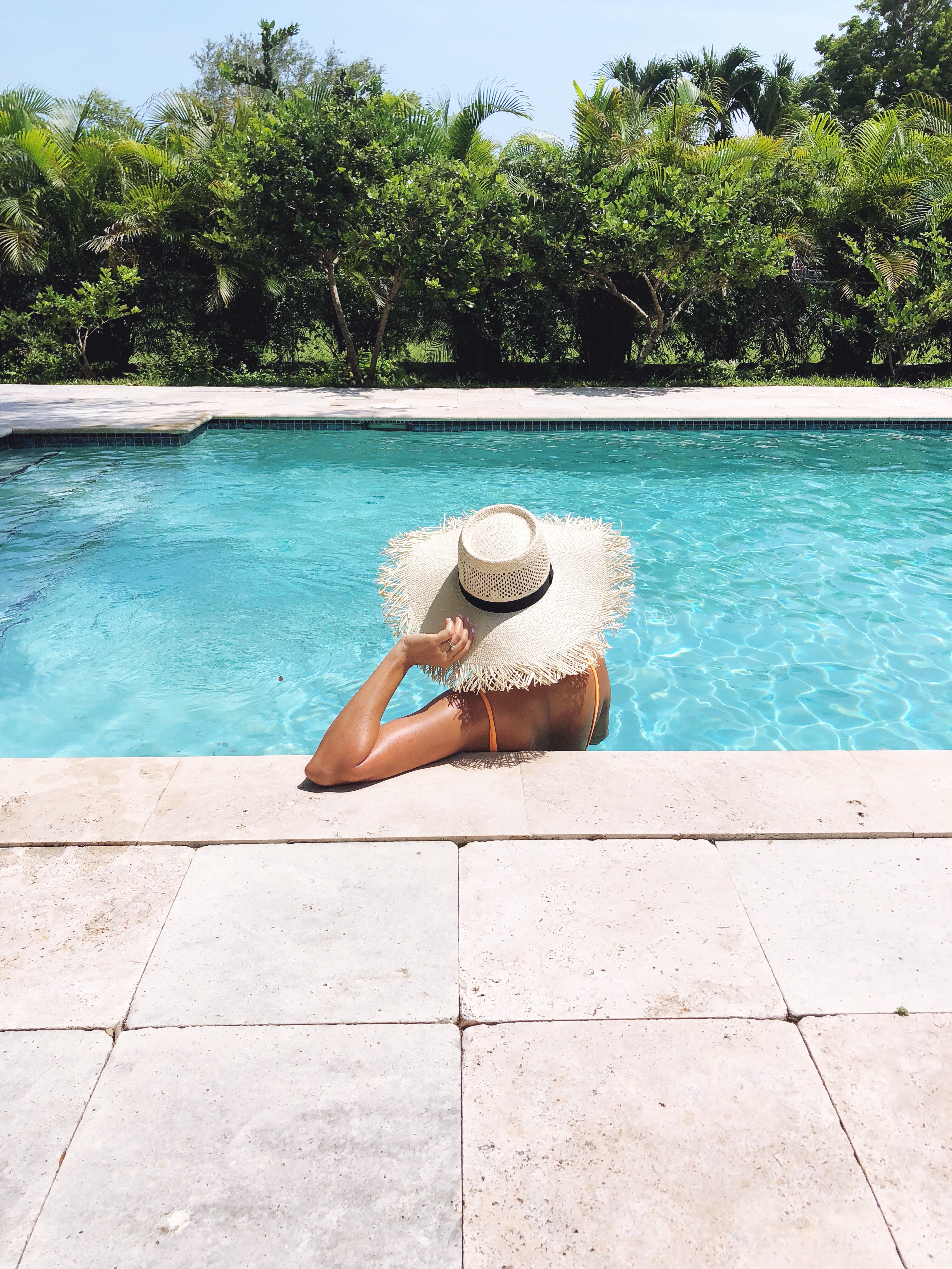 Beautifully Seaside pool day J.Crew Hat