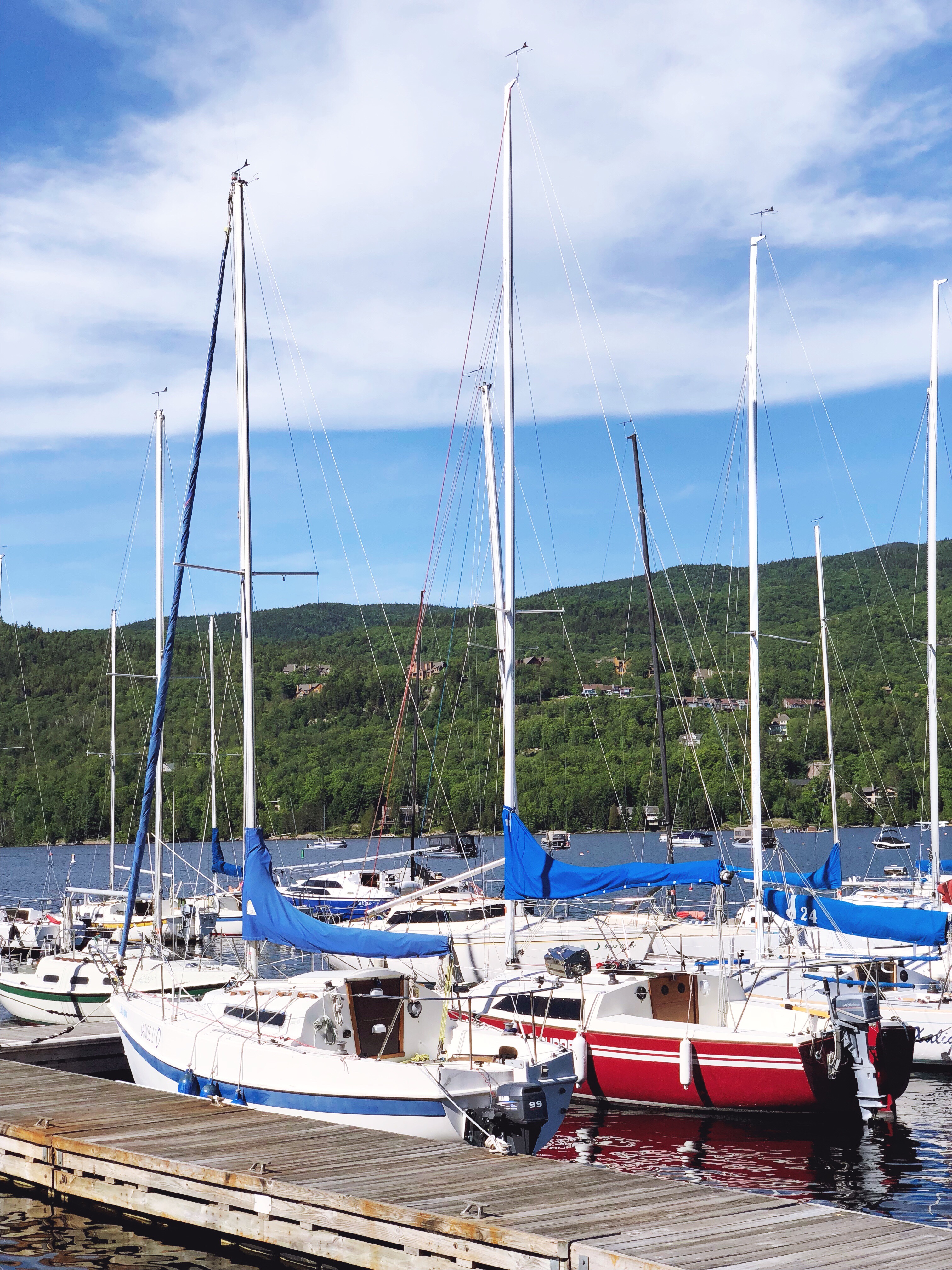 Sailboats in Mont Tremblant Canada