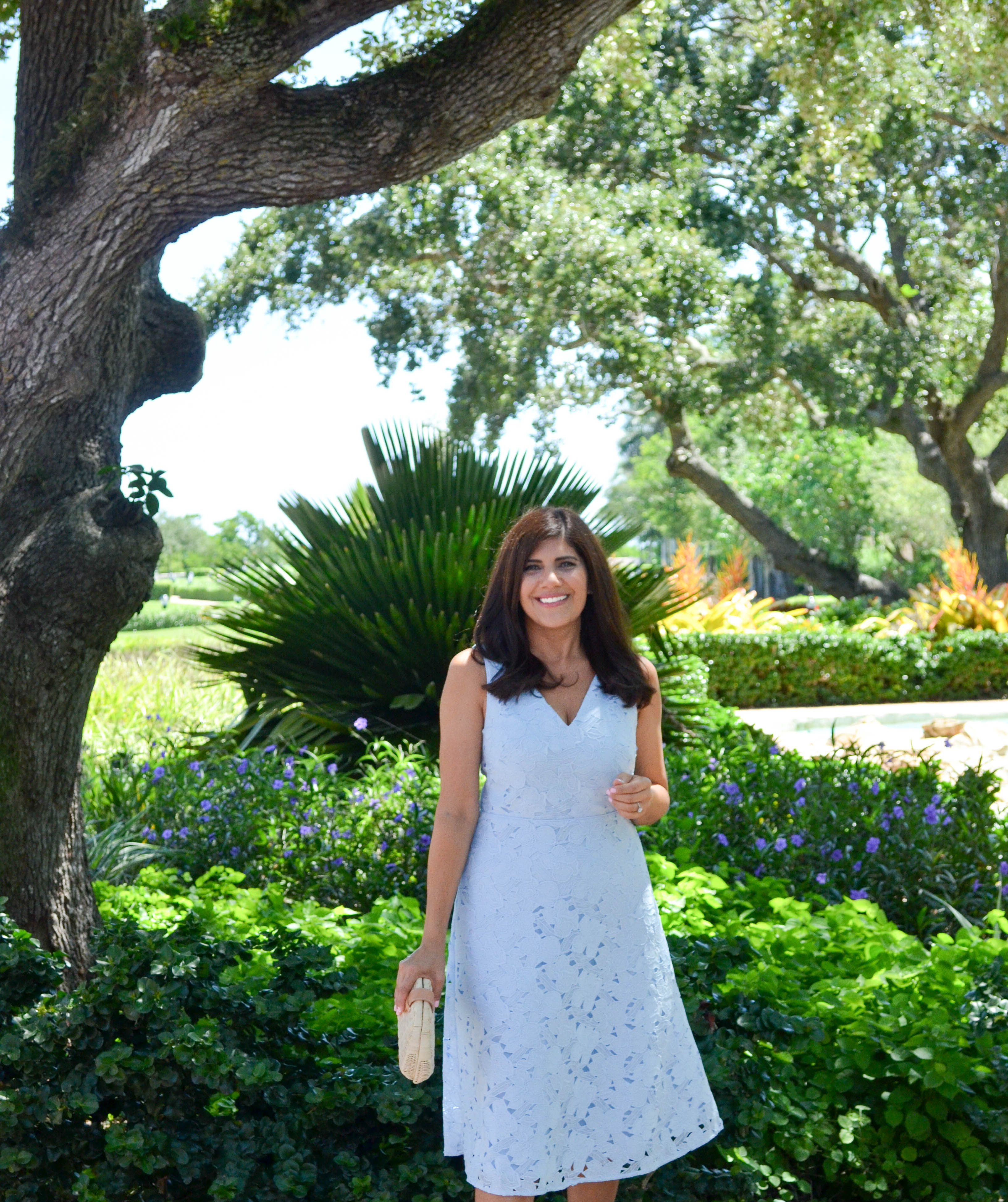 THE PERFECT SUMMER FLORAL LACE FLARE DRESS- By Desiree of Beautifully Seaside