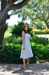 THE PERFECT SUMMER FLORAL LACE FLARE DRESS- By Desiree of Beautifully Seaside