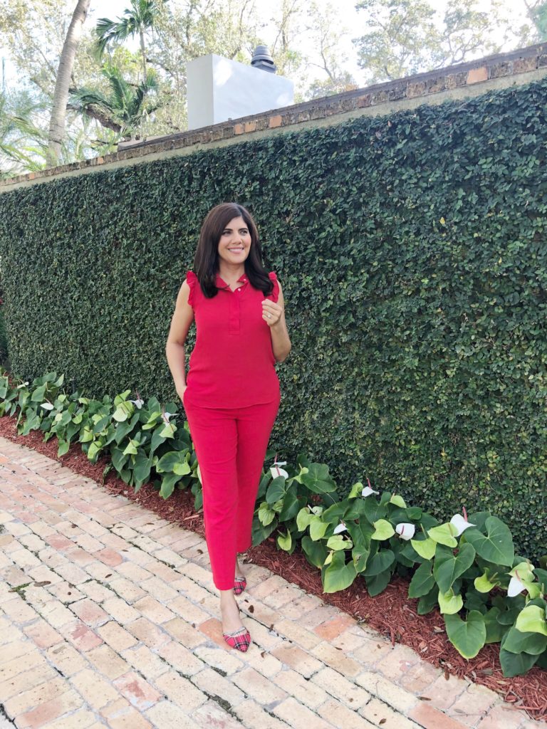 WEARING ALL RED TO A CHRISTMAS LUNCHEON-Beautifully Seaside