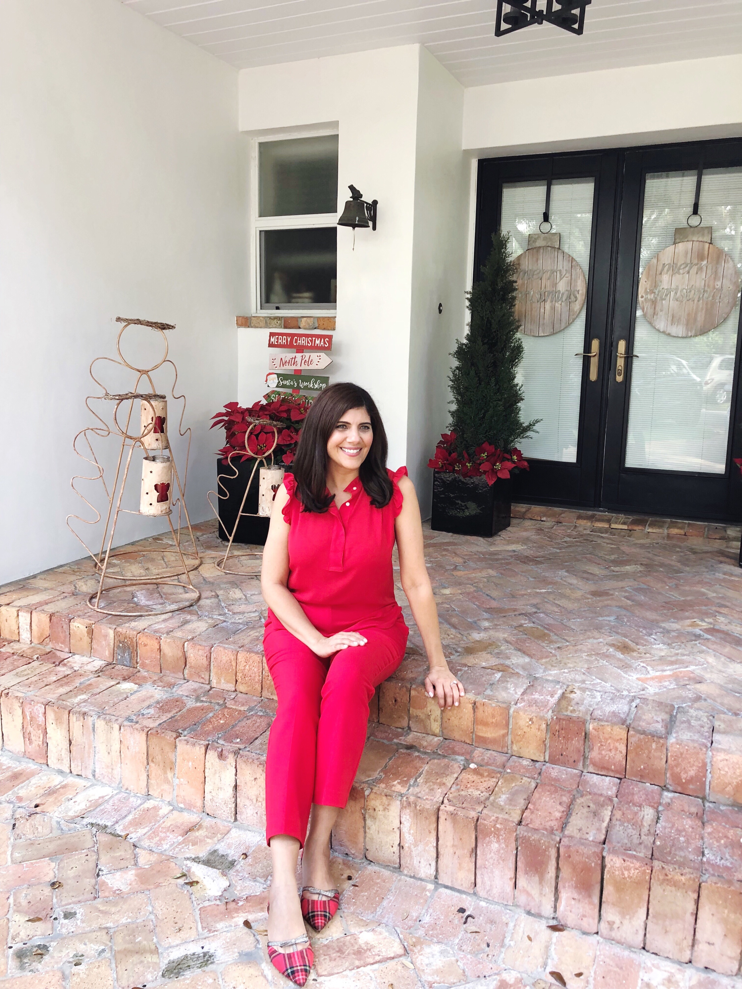 WEARING ALL RED TO A CHRISTMAS LUNCHEON-Beautifully Seaside