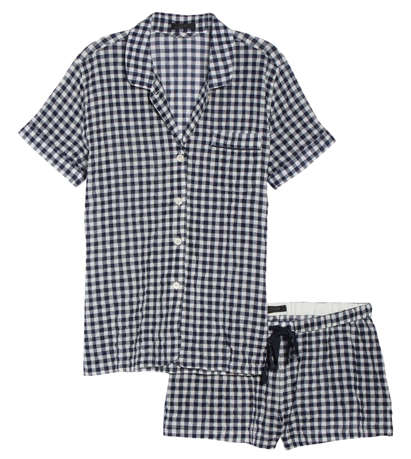 J.Crew Gingham Pajama Set