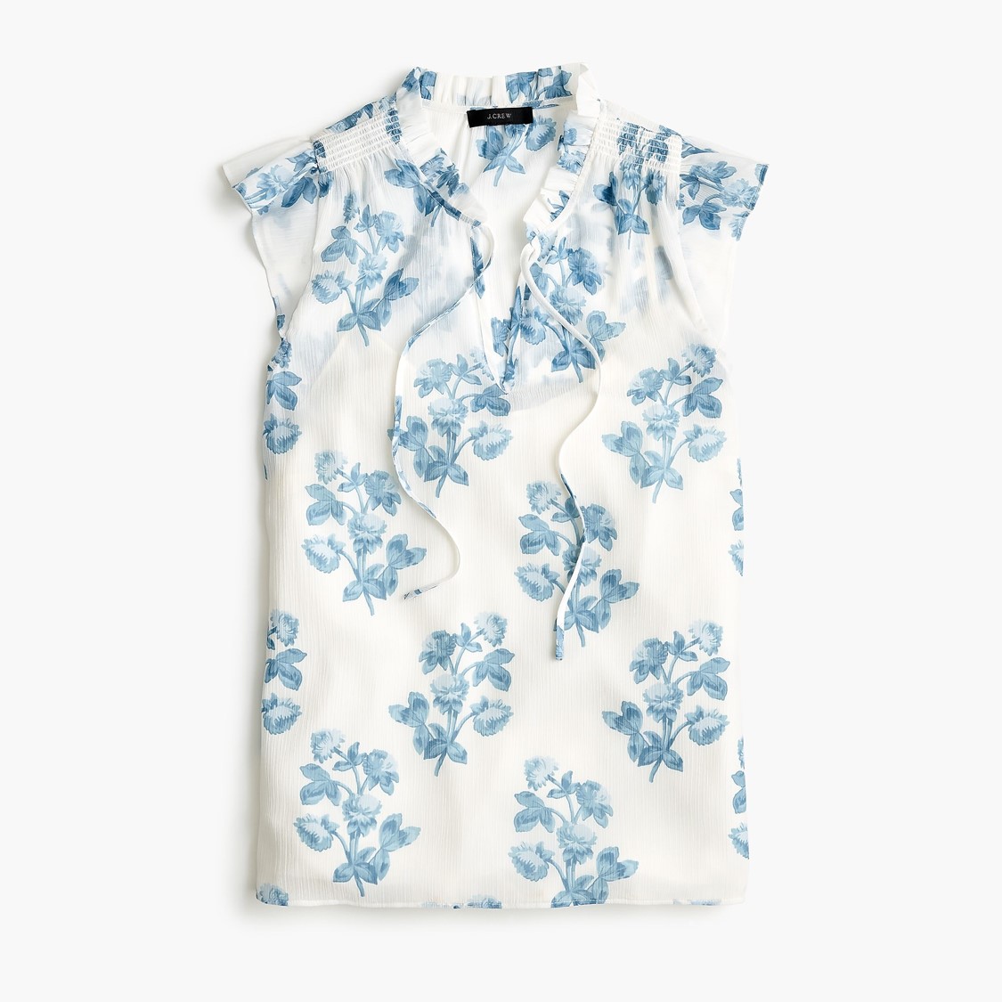 J.Crew Floral Point Sur Top