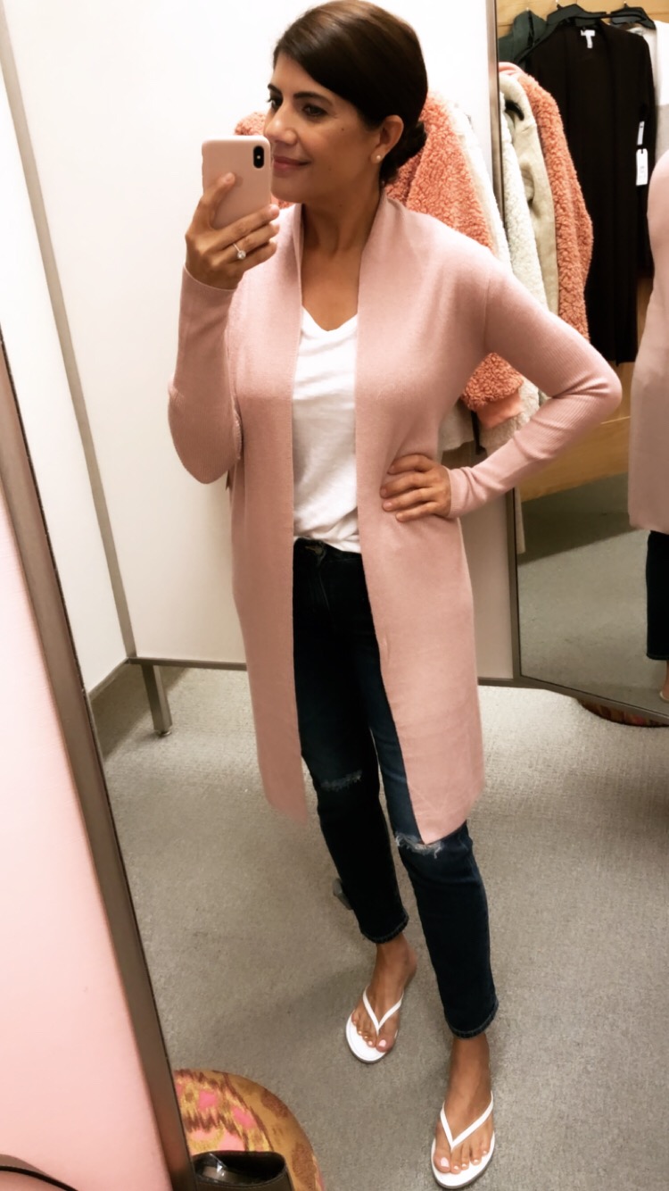 NORDSTROM ANNIVERSARY SALE TRY-ON SESSION - Leith Cardigan in pink