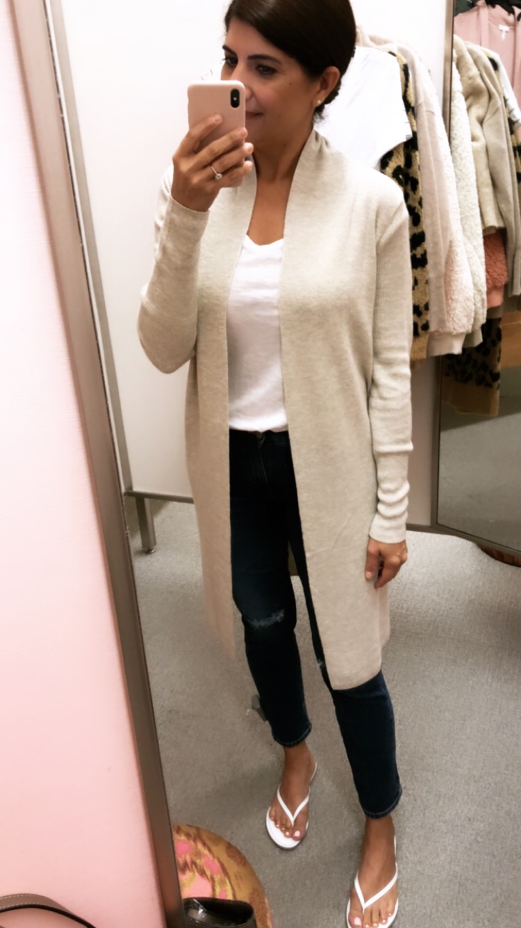 Leith Cardigan in beige