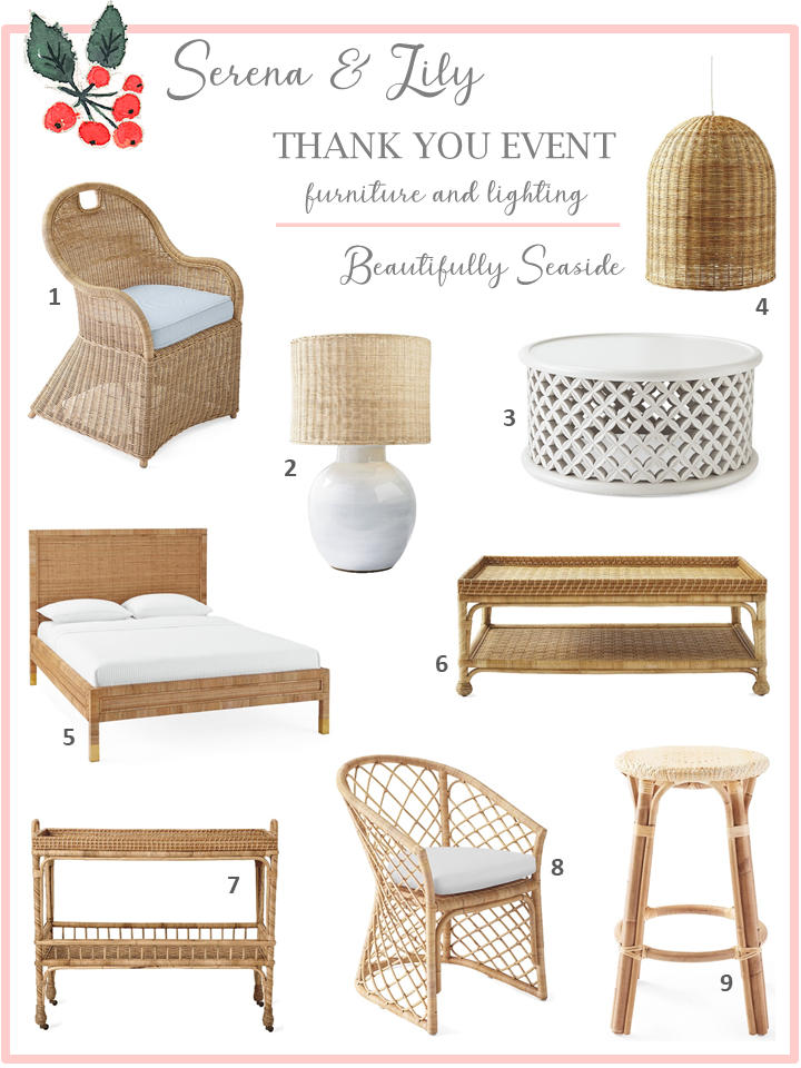 SERENA & LILY 25% OFF THANK YOU EVENT