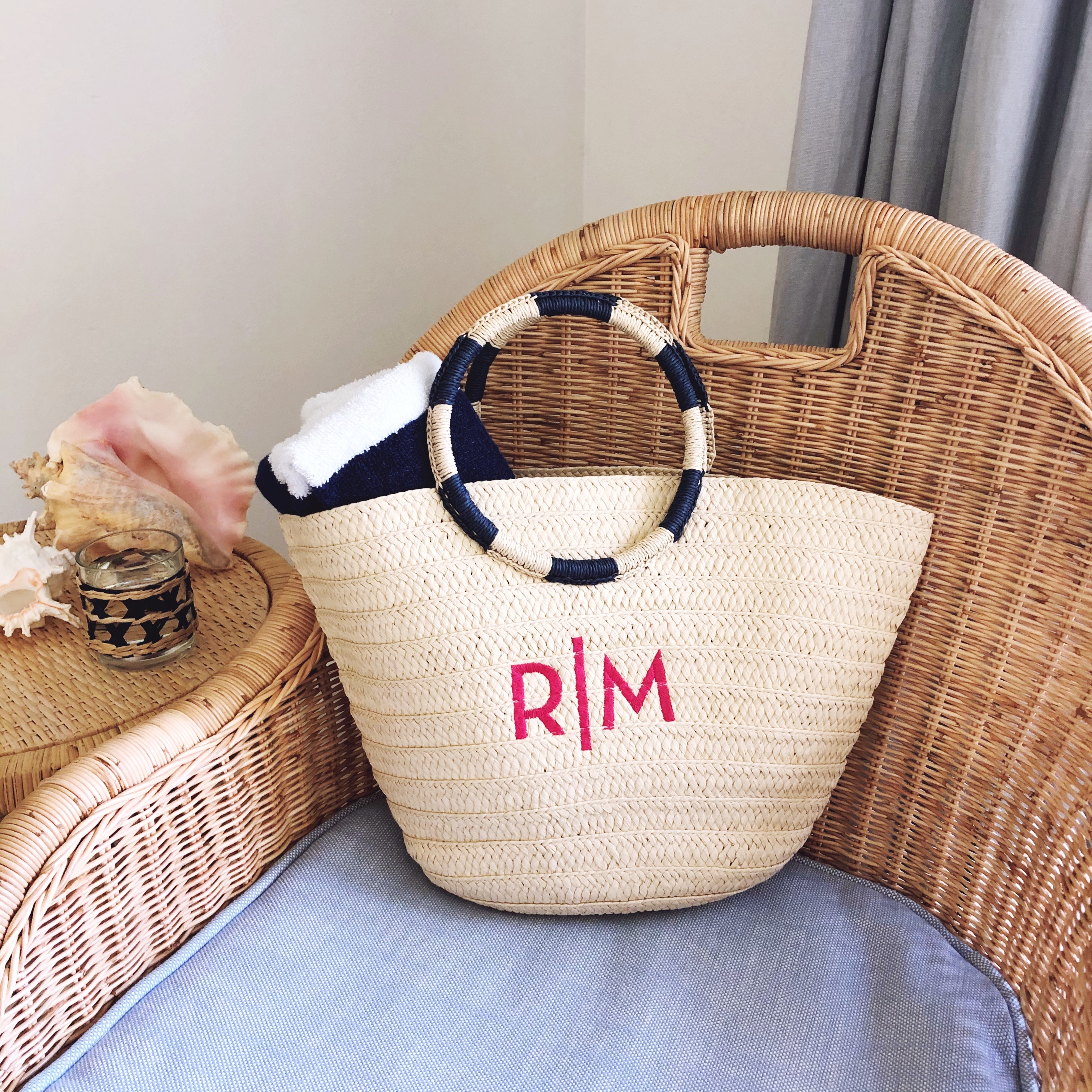 SUMMER OUTFIT AND MONOGRAM TOTE BAG - Beautifully Seaside