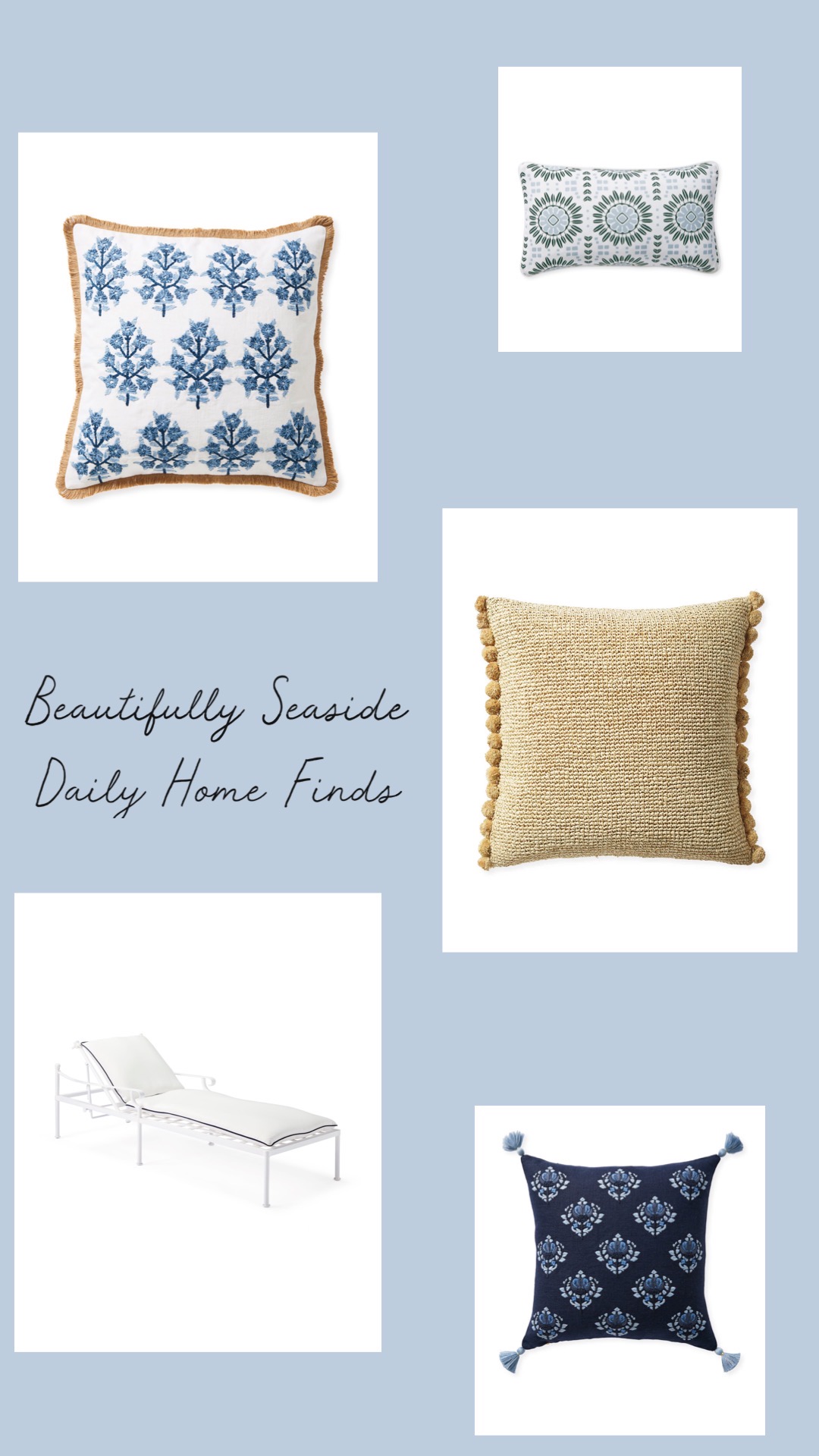 Coastal Home Decor favorites by Desiree Leone of Beautifully Seaside. 5 THINGS I'M LOVING