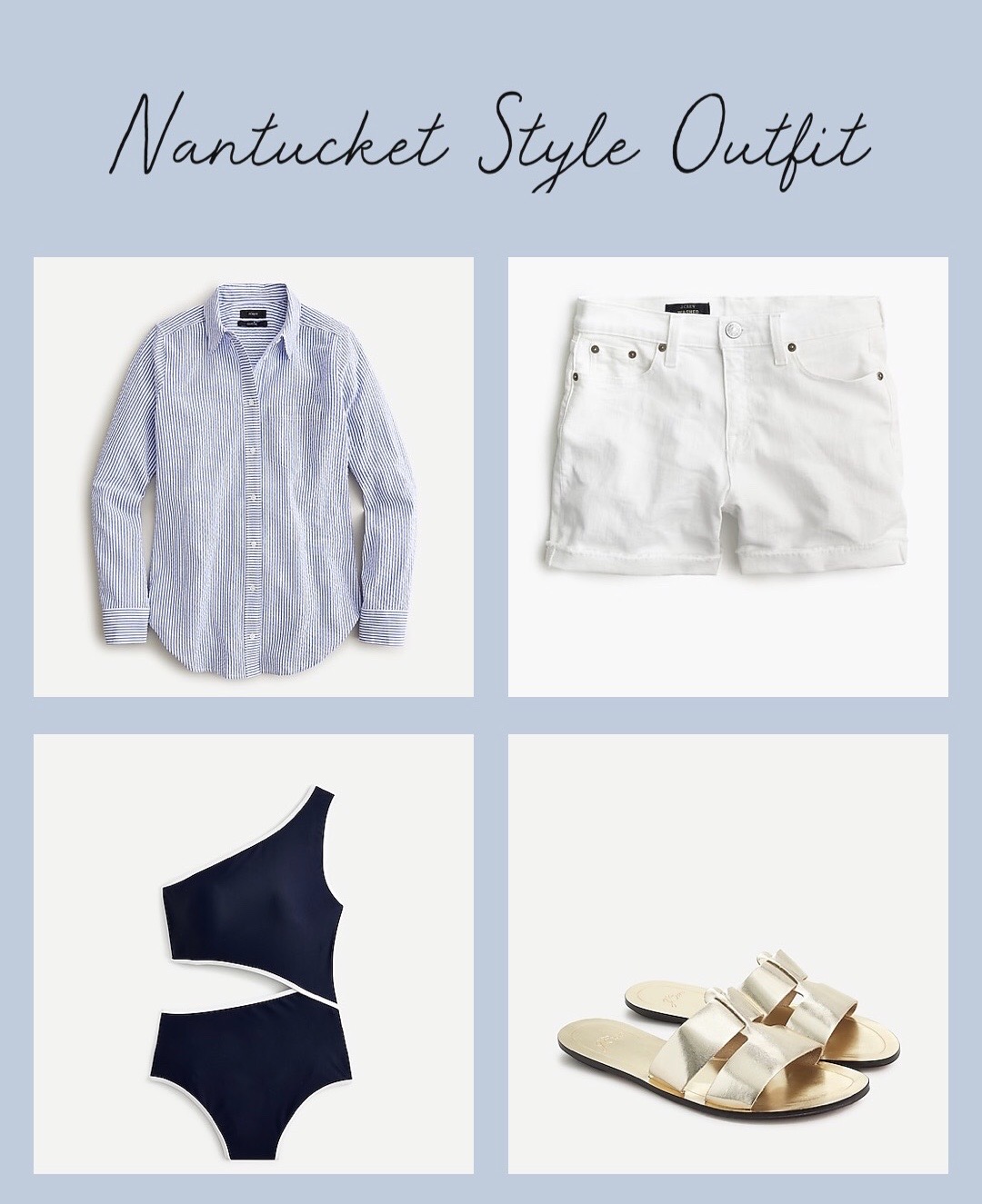 10 NANTUCKET STYLE OUTFITS by Desiree Leone of Beautifully Seaside