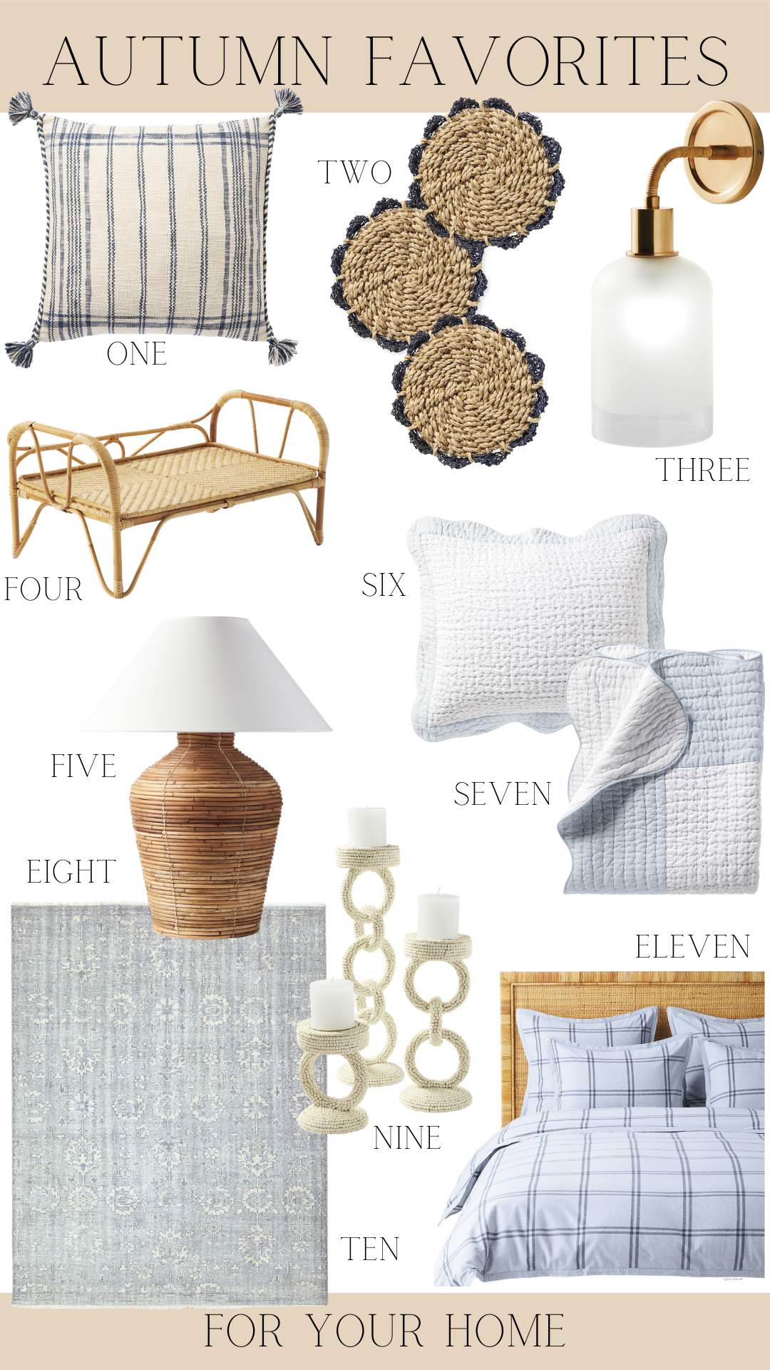 Desiree Leone of Beautifully Seaside shares new Serena & Lily autumn favorites for your home.