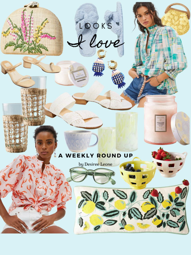 Desiree Leone of Beautifully Seaside shares this week's 'Looks I Love' featuring Anthropologie's spring sale! Save 20% off everything!