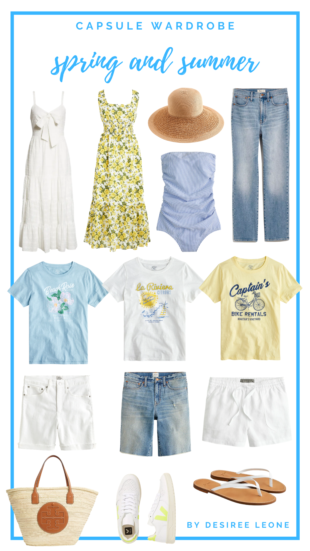 Budget Friendly Summer Capsule Wardrobe - Living in Yellow