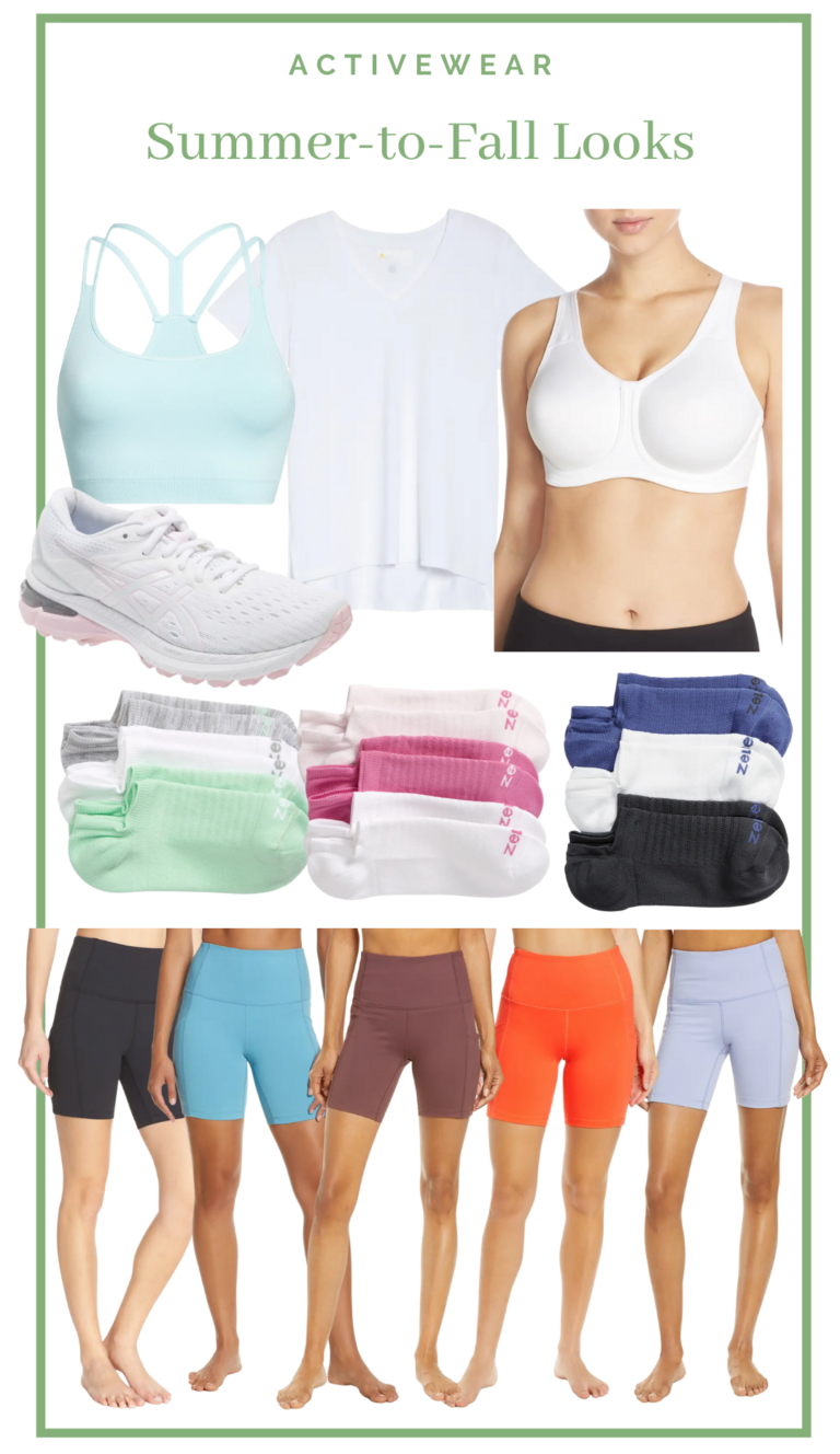 Get the perfect summer-to-fall activewear gear to help you work on your fitness goals this season. Shop bike shorts, running shoes, and more!