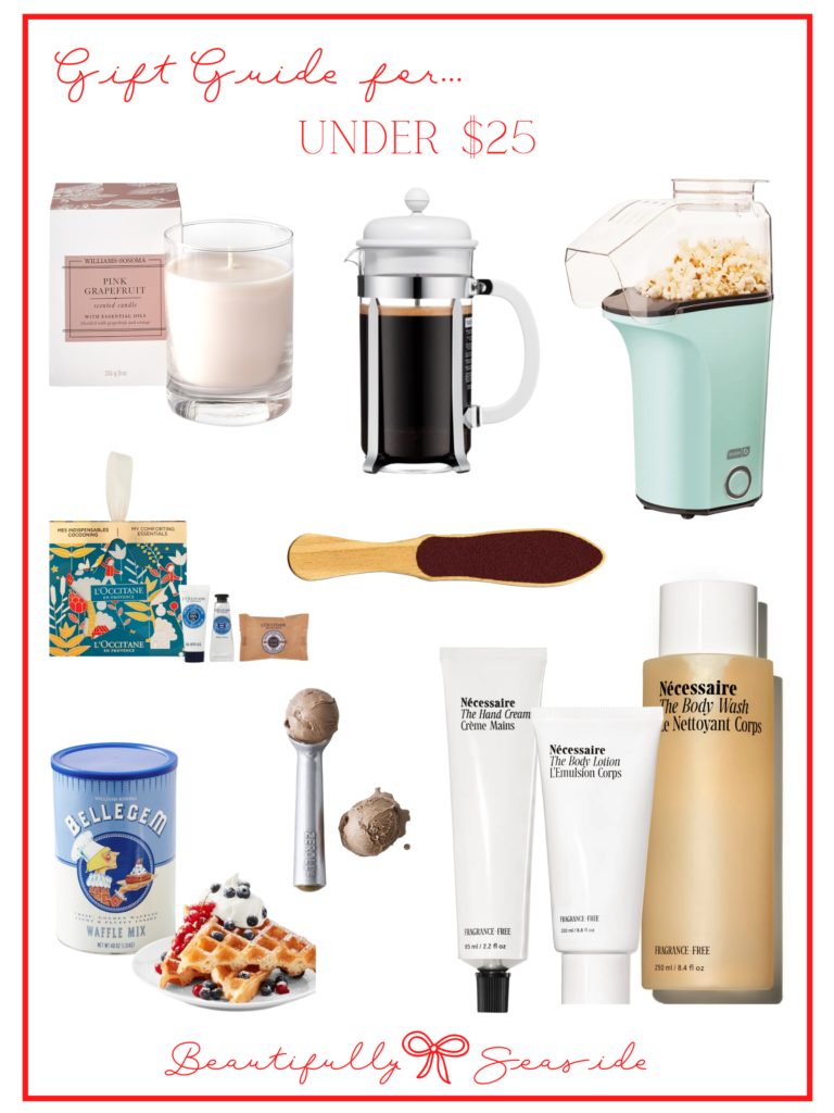 HOLIDAY GIFT GUIDE FOR UNDER $25