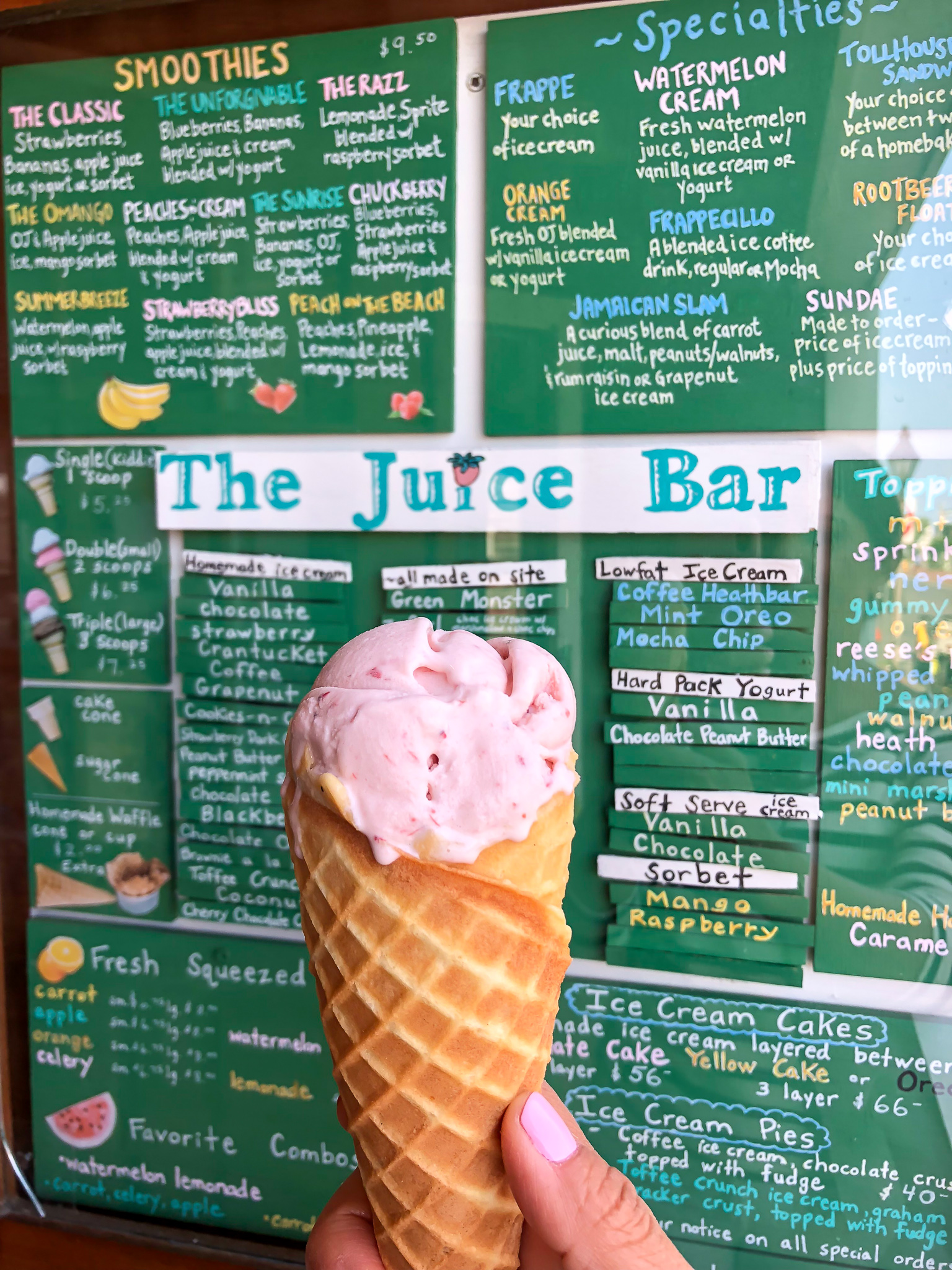 Desiree Leone of Beautifully Seaside featuring ice cream in Nantucket.