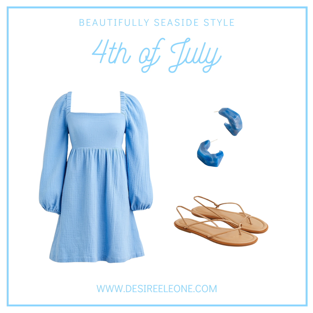 THE CUTEST 4TH OF JULY BLUE AND WHITE OUTFITS - Beautifully Seaside