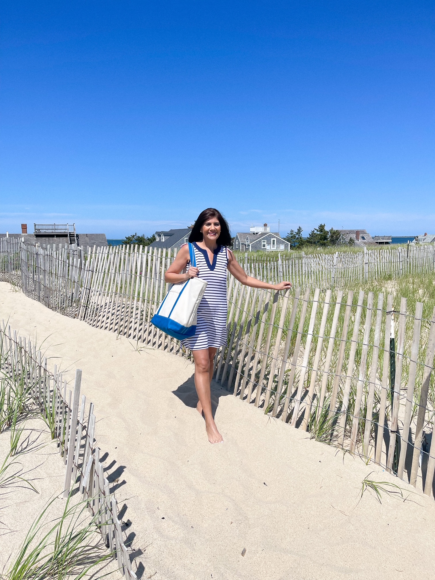 Desiree Leone of Beautifully Seaside NANTUCKET BEACH DAY WITH LANDS' END