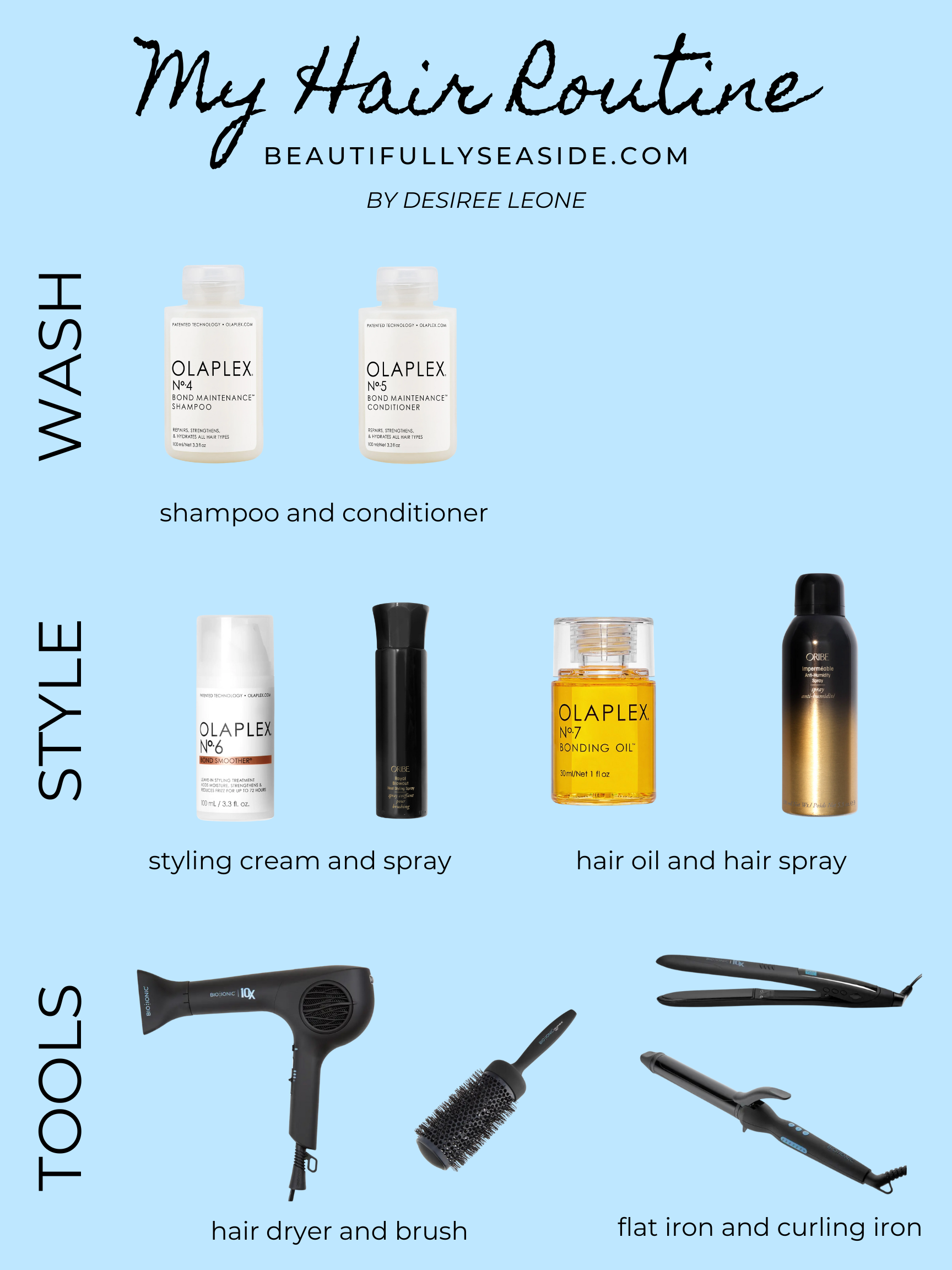 Desiree Leone shares her hair routine and products she uses every time she styles her hair.