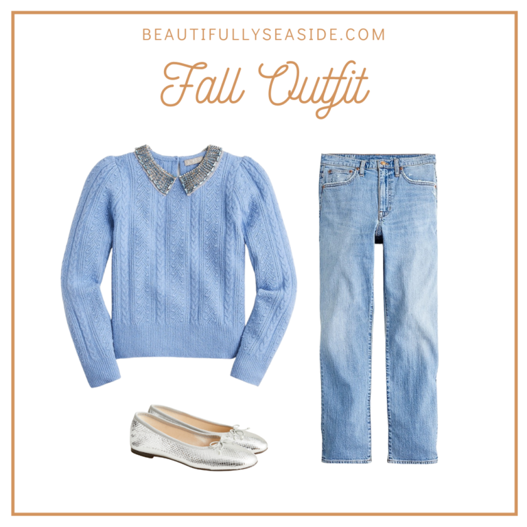 Shop 6 cute fall sweaters to wear with boyfriend jeans featured by Desiree Leone of Beautifully Seaside blog.