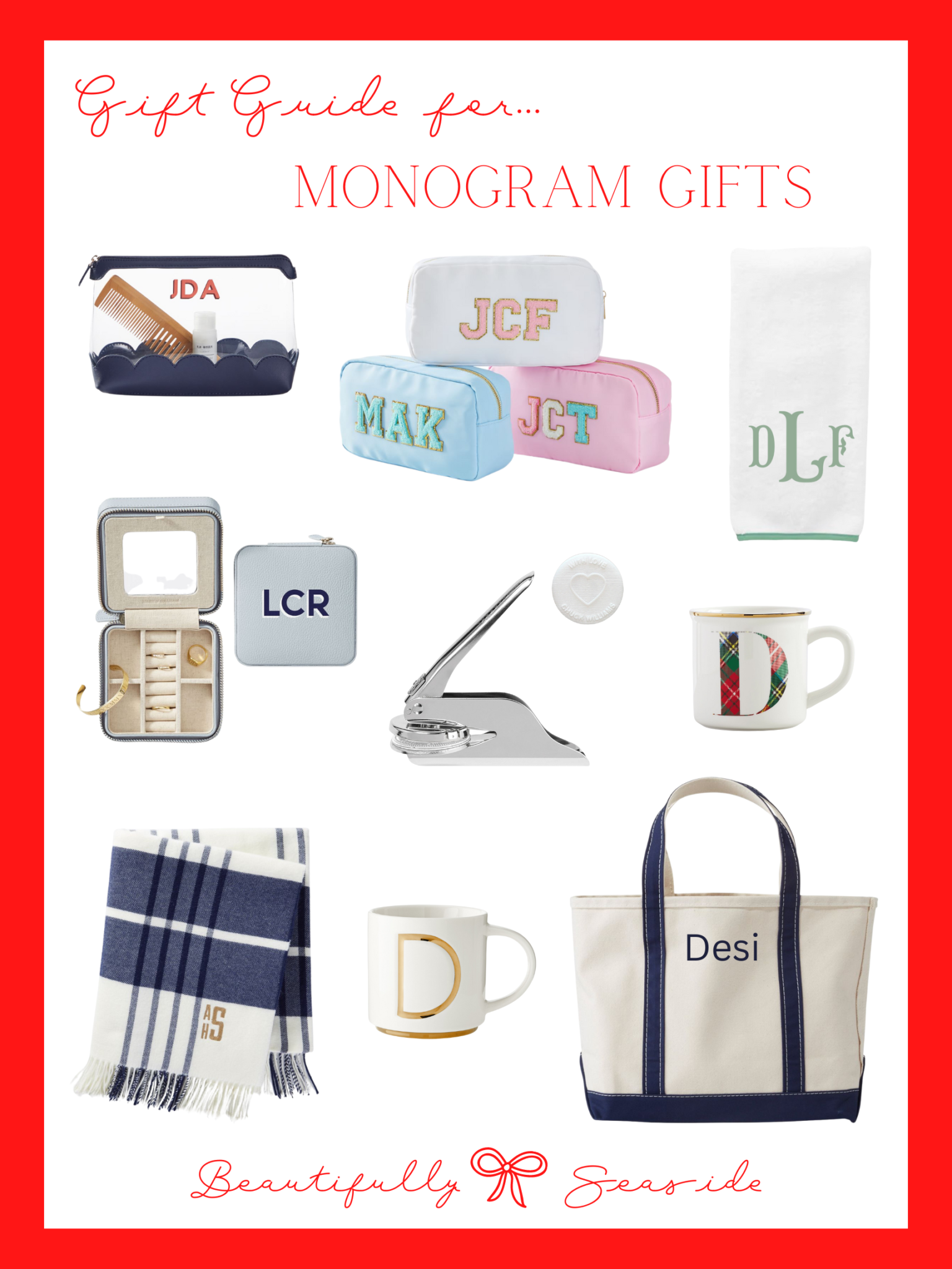 THE MONOGRAM HOLIDAY GIFT GUIDE - Beautifully Seaside