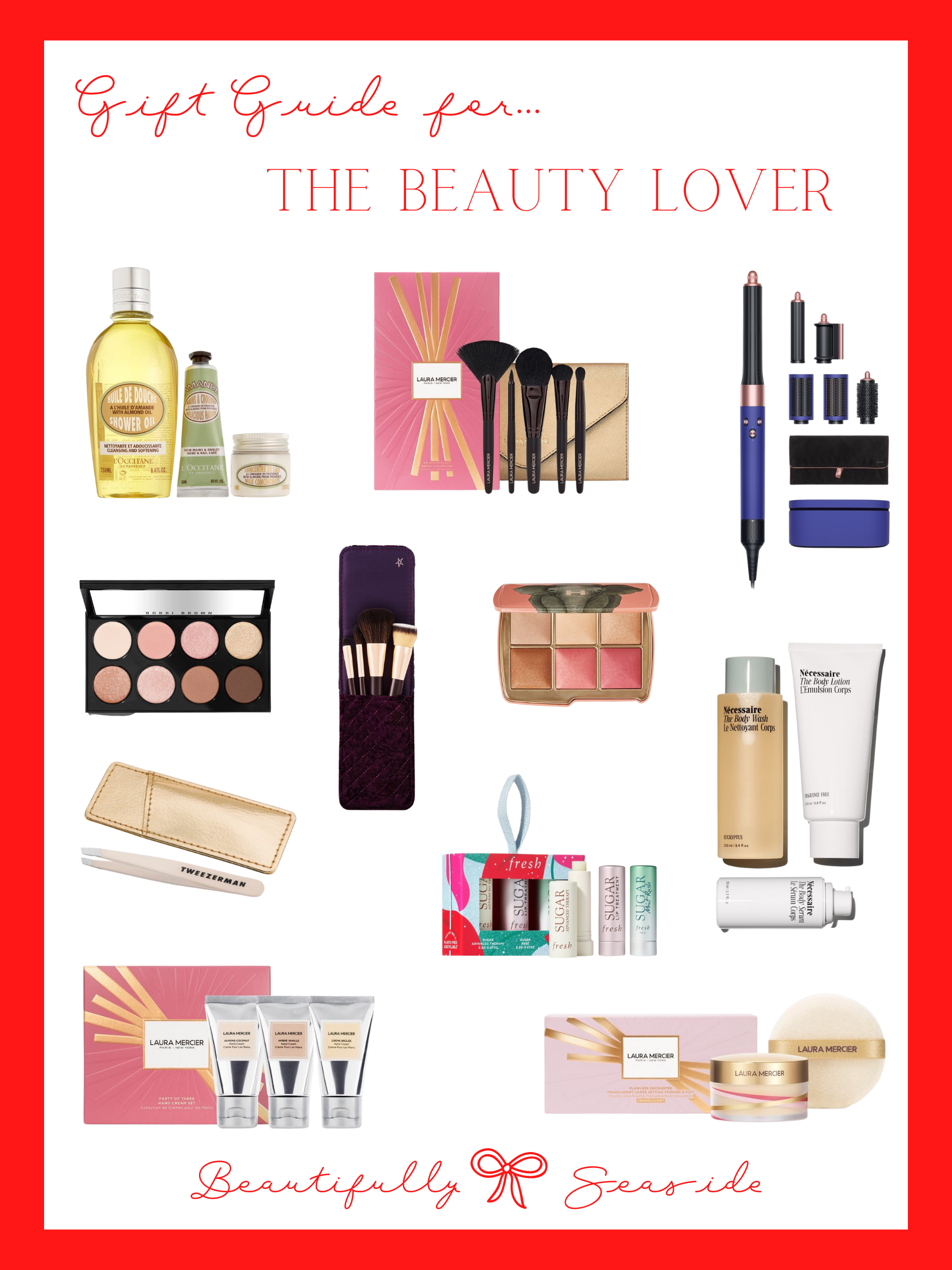 Desiree Leone of Beautifully Seaside features the Holiday Gift Guide for the Beauty Lover. Shop the best gift sets and more for the girls!