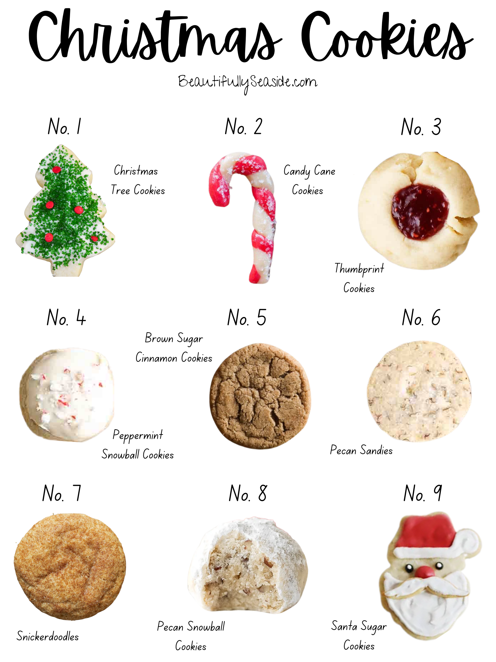 Desiree Leone of Beautifully Seaside shares Christmas cookie recipes to bake this year. 