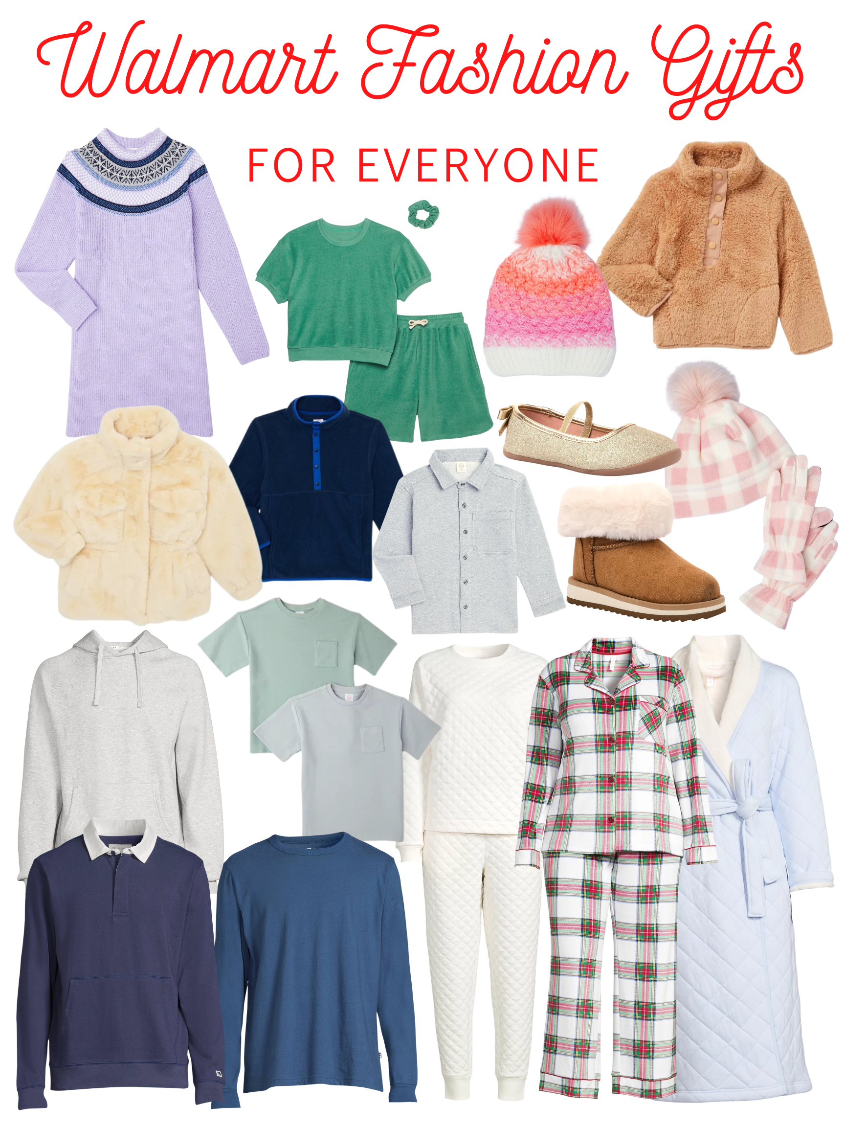 Walmart Fashion gifts for everyone on your list by Desiree Leone of Beautifully Seaside. 